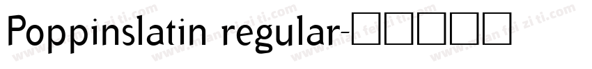Poppinslatin regular字体转换